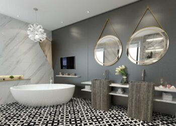 Cách tính gạch ốp tường 30x60 cho phòng tắm chính xác nhất